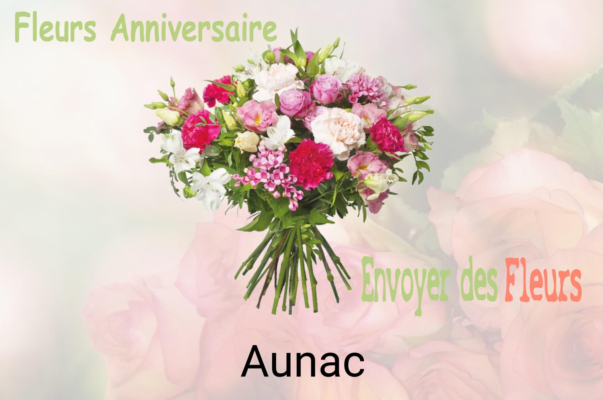 Bouquet de fleurs d’anniversaire livré à Aunac